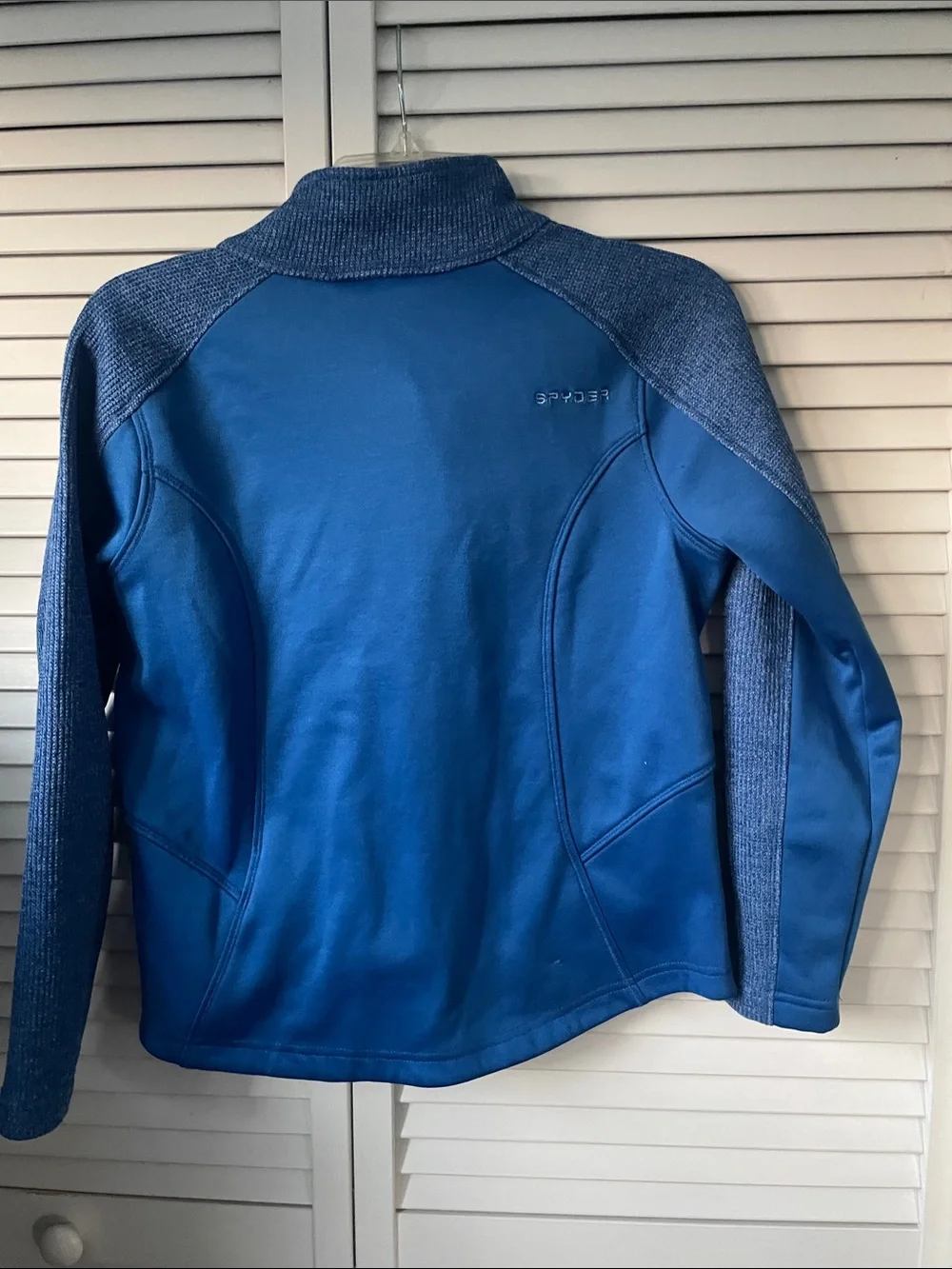 Spyder kids Two-Tone Blue Performance Full-Zip Jacket